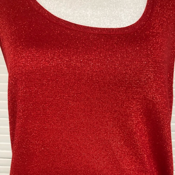 EUC Choices Red Sleeveless Sweater Size Petite XL - Picture 7 of 10
